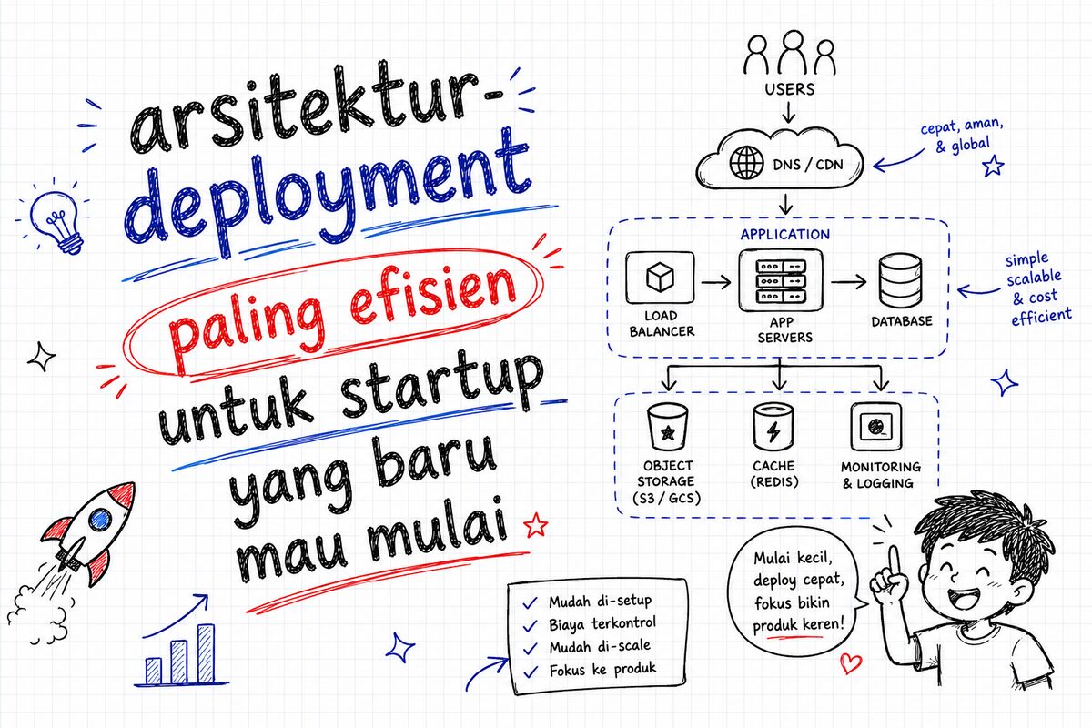 Arsitektur Deployment Paling Efisien untuk Startup yang Baru Mau Mulai