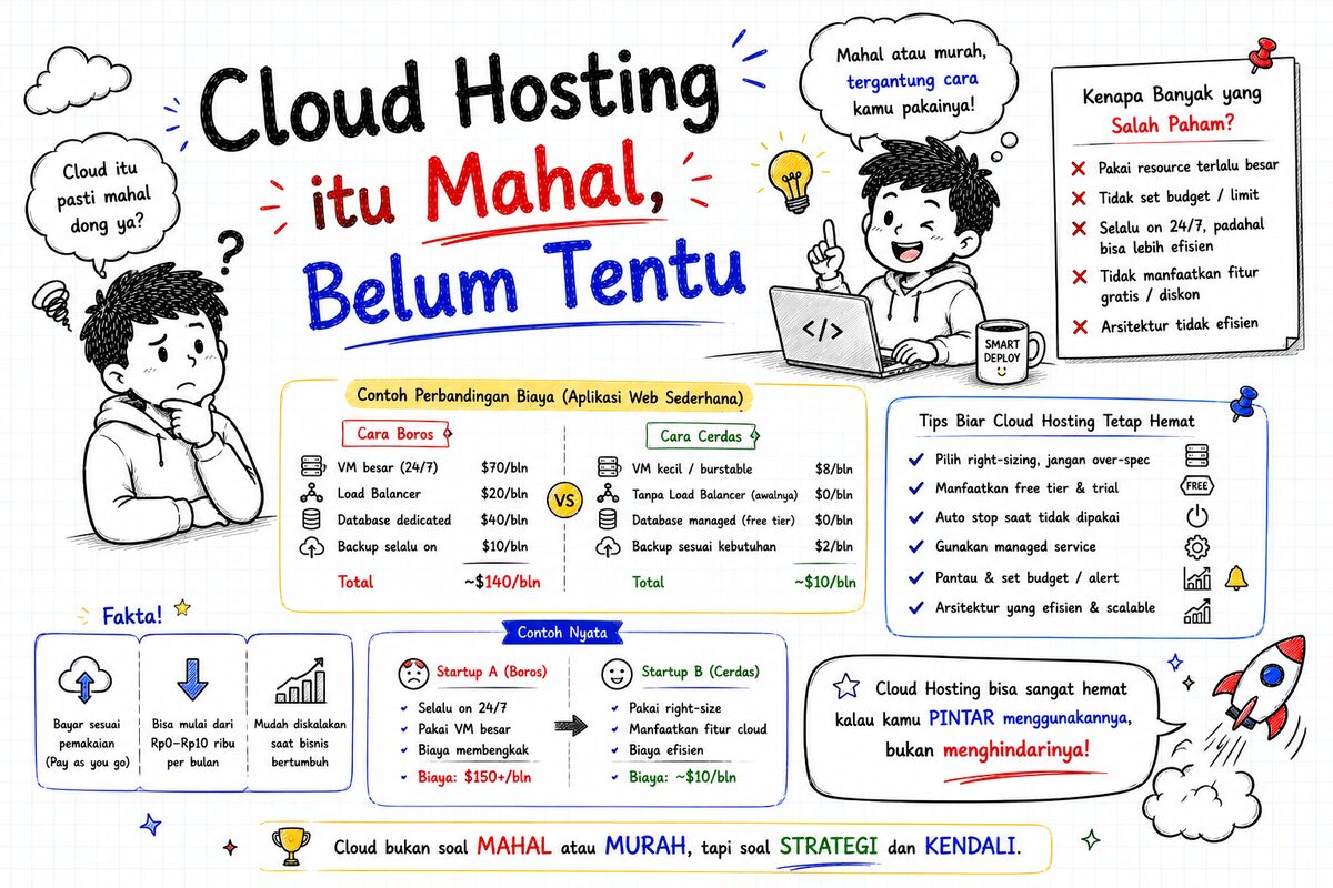 Cloud Hosting Itu Mahal? Belum Tentu?