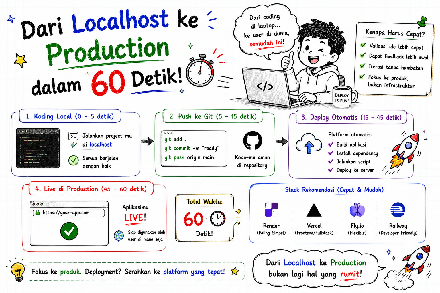 Dari “Localhost” ke “Production” dalam 60 Detik