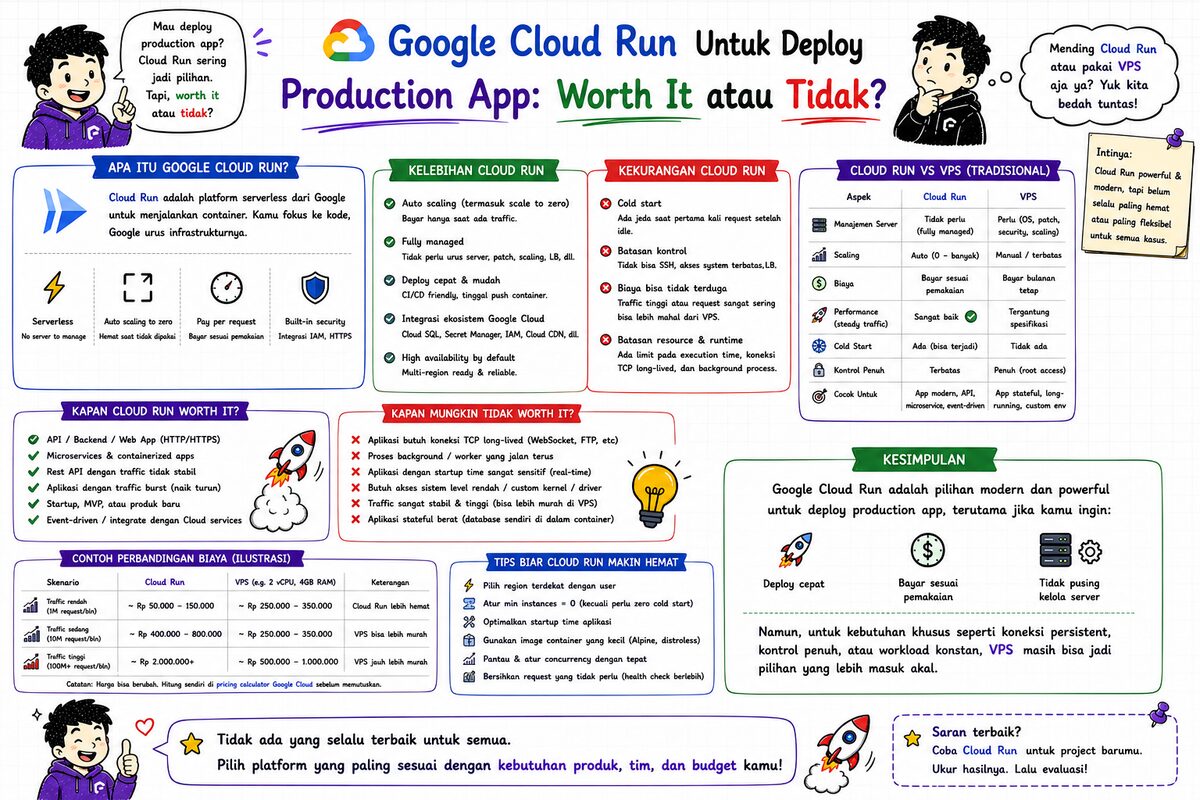 Google Cloud Run untuk Deploy Production App — Worth It atau Tidak?