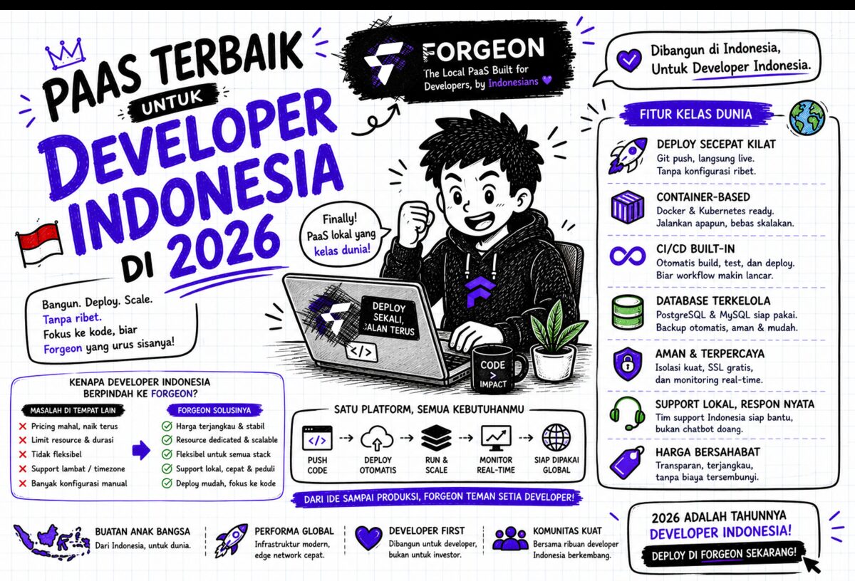 PaaS Terbaik untuk Developer Indonesia di 2026